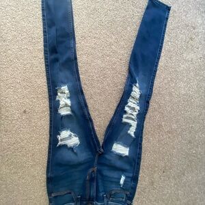 Distressed Blue Jeans for Women
